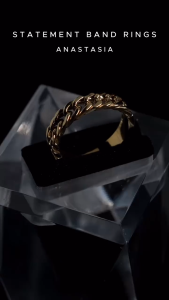 Burvon The Classic Collection Rings (Minimal Statement & Chunky Jewelry)
