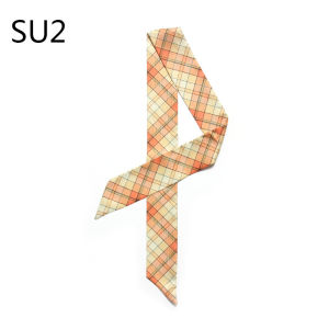 Double-Sided Printed Silk Scarf Handle Bag Wrap Womens Fashion Accessory Geometric Pattern Winter Summer Spring Decorative