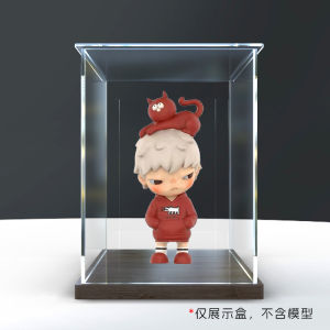 Dustproof Cover Light Version Storage Box for BobooMaoTie Small Wild Hirono Keith Haring Figurine Plastic Organizer for Bedroom