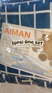 Sprei Set Polyester Kotak Kotak Free Sarban & Sargul Size 90x200 120x200 160x200 180x200