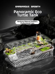 BARBAROUS GROWTH | Turtle Aquarium Filter and Decoration Kit