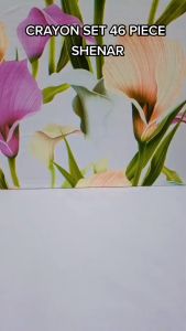 COD SHENAR Crayon 46-Set Murah Import - Crayon Set Susun 4 Pensil Warna isi 46 pcs Cat Air Lukis Alat Gambar Murah