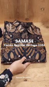 SAMASE Kemko Regional Heritage U084 Kemeja Koko Batik Pakaian Muslim Pria Dewasa Lengan Panjang 2025