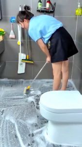 Sikat Pembersih 2 in 1 Cleaning Brush Broom Mop - UR377 - Yellow