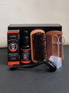 SADOER | Mens beard care set beard essence lotion gently nourishes and strengthens the hair roots promotes beard growth