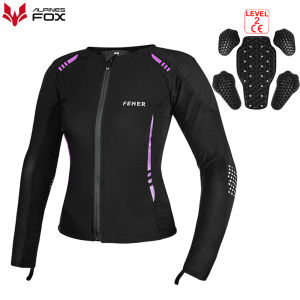 Women Purple Motorcycle Jacket CE Approved Motocross Body Armor Summer Downhill Motorbike Protection Moto Racing Jacket Clothing