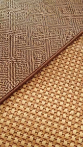 พรมห้องนอน พรมหวายลายถัก กันแมวข่วน กว้าง160/200ซม.ยาว200ซม.พรมปูห้องนั่งเล่น ปูเตียง3ฟุต 5ฟุต 6ฟุต นอนเย็นสบาย