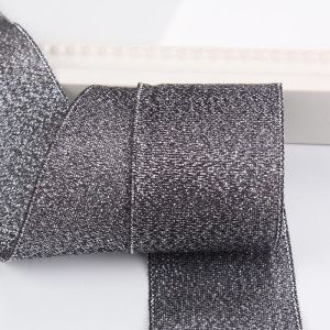 25Yards Metallic Glitter Ribbon Double Face Satin Fabric For Gift Wrapping Birthday Christmas Wedding Party DIY Craft Decoration