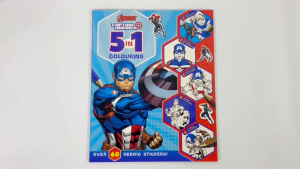 Marvel Captain America 5 In 1 Colouring Book With Stickers