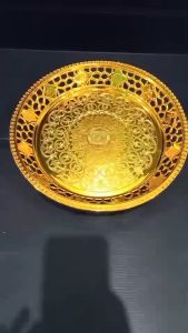 ถาด ถาดเงิน ถาดทอง ถาดลายนกยูง พาน สีทอง และสีเงิน ขนาด พร้อมส่ง ขนาดผ่าศูนย์กลาง 28 สูง 5 เซน