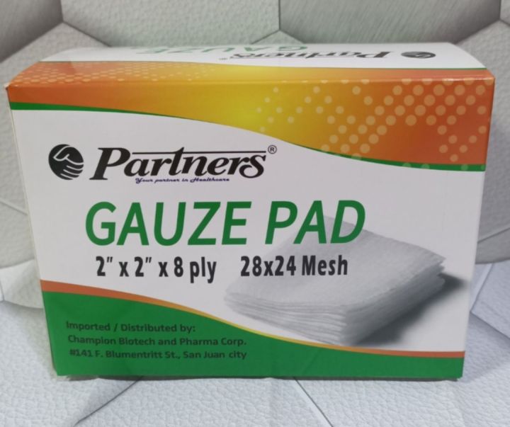 Gauze Pad 2x2 x 8 Ply Lazada PH