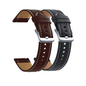 20 22mm Strap For Samsung Galaxy Watch 3 41 45mm Genuine Leather Band For Huawei Watch GT2 46mm For Samsung Gear S2 S3 Correa