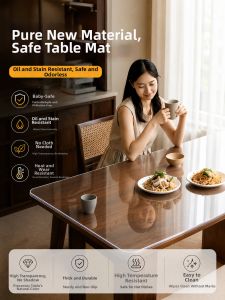 LUOYOUTE | Transparent Water Resistant Table Mat