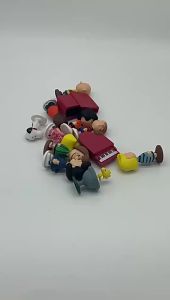 Potdemiel | 2026 selling Japan Cartoon Peanuts Snoopy Charlie Sally Woodstock Mini Figure Model Toys Miniature Cake People Collection Props