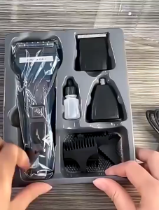 【เทคโนโลยีเยอรมัน】3-IN-1ที่โกนหนวดไฟฟ้า ที่โกนหนวไฟฟ้า โกนหนวดไฟฟัา โกนหนวด / ตัดผม / ตัดขนจมูก มีดโกนหนวดไฟฟ้า เครื่องโกนหนวดไฟฟ้า