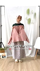 Ghanimi - Haura Cardigan: Outer Knitted Motif & Outer Casual Formal