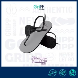 GriPP - Strappy Cool Gray Black Sandal Jepit Tali