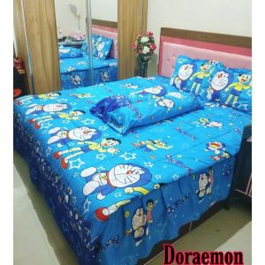 SPREI RUMBAI MOTIF BUNGA CANTIK BESTSELLER UK 180 X 200 KING DAN UK 160X200 SINGLE/ SPREI REMPEL MOTIF BULAN BINTANG