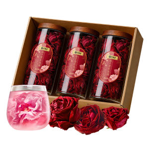 EFUTON TEA | Dried Dark Red Rose Loose Tea 3 Cans
