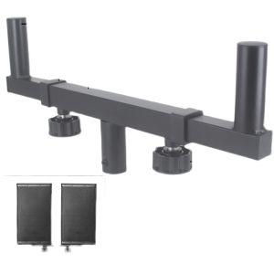 Raremic One to Two Loudspeaker Box Support Balancing Stand Dual Speaker Pillar Two Speaker Cross Bar Support Frame Audio