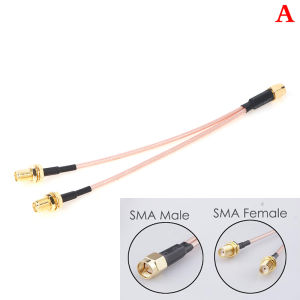 EELHOE | SMA to 2X SMA Male Female Y type Splitter Combiner Jumper Cable Pigtail