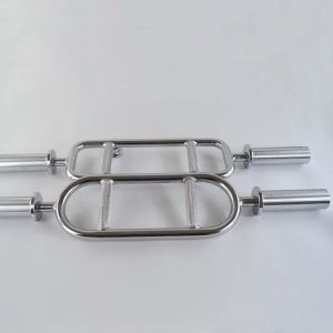 kkbb บาร์เบลล์，แถบโค้ง ริงบาร์ อุปกรณ์โครงแหวน กริ๊ปคู่ ชุบโลหะด้วยไฟฟ้า ยกน้ำหนัก barbell bar สำหรับเล่นกล้ามเนื้อแขนด้านหลัง bicep และท่าอื่น