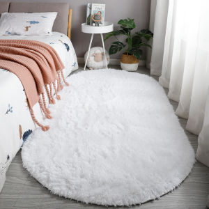 Oval-shaped Long Felt Decorative & Absorbent Carpet