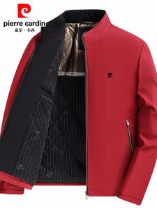Pierre Cardin Mens Jacket Coat Thickened Warm Cotton Clothes Autumn Winter New Arrival Casual Style Fashion Urban Mens Outerwear
