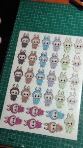 Sticker Labubu Anti Air Stiker Variasi Laptop Helm Hp