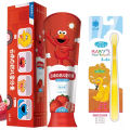 Children's Fluoride Toothpaste And Brush Anti-Cavity Tooth Decay Prevention And Teeth Strengthening for Ages 0-12 Years Old. 