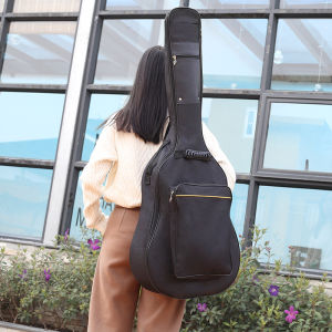 40/41 Inch Waterproof Guitar Bag: Oxford Cloth & Zipper Pockets Soft Carry Guitar Case