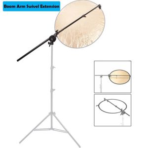 Swivel Extension Boom Arm Reflector reflektor holder Diffuser Clamp