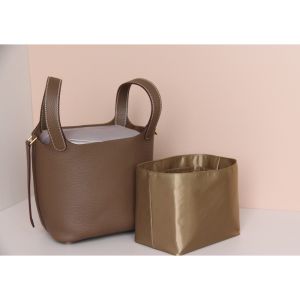 Lightweight Waterproof Satin Inner Bag for Basket Picotin 18/22 High Density Soft Shoulder Bag Fashionable Casual Handbag