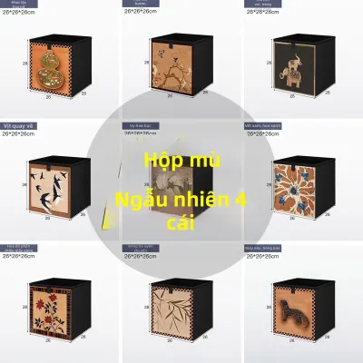 NAIJIA | Tủ Lưu Trữ Gỗ Nguyên Khối Phong Cách Retro