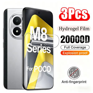 3PCS Soft Hydrogel Film For Poco M8 Pro M7 Plus M6 Pro 5g 4g Full Cover Screen Protector For Poco M7 Pro M8 HD Protective Film