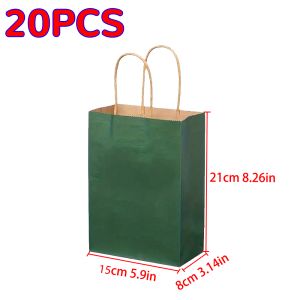Kraft Bag Paper Gift Bags Reusable Grocery Shopping Bags for Packaing Craft Gifts Wedding Business Retail Party Bags