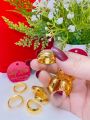 Nhẫn trơn mạ vàng 24k loại nhẫn 1 cây khắc 9999 cao cấp mẫu mới siêu bền màu. 
