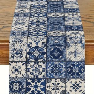 VIKAMA Phong Cách Dân Tộc Bohemian Khăn Trải Bàn Bằng Vải Polyester Không Dệt Trang Trí Nhà Cửa Bộ Đồ Ăn Bốn Mùa Cho Bữa Tiệc Ngày Lễ