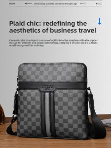 ZUODANBAOLUO | Genuine Leather Casual Business Shoulder Bag