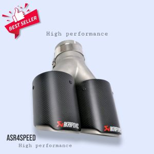 Tailpipe knalpot mobil akrapovic double cabang 2 full karbon kevlar asli