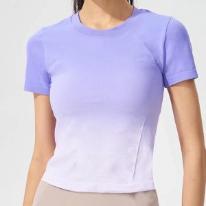 Áo Thun Thể Thao Nữ Màu Degrade Thẩm Mỹ