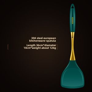 Island Strange Non-Stick Pan Silicone Spatula High Temperature Resistant Home Use Stir-Fry Spoon Kitchen Utensil Set Soup Spoon