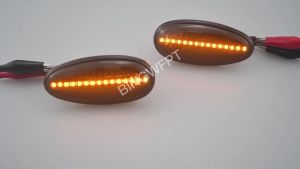 2PCS LED แบบไดนามิกด้านข้าง Marker ไฟ Arrow ไฟเลี้ยวสำหรับ Mitsubishi Pajero Sport K9 Galant Outlander Lancer Freeca I-Miev