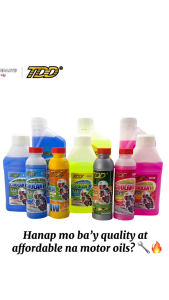 TDD MPOWER LONG LIFE COOLANT 200ML/500ML/1L for motorcycles Fork Oil Sae 10W ENGINE OIL 2T