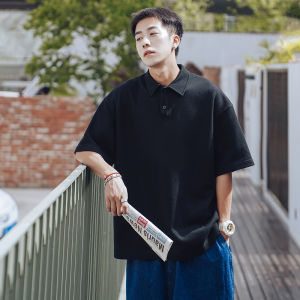 Extra Large Size 150.00kg Polo Shirt Short-Sleeved Mens Summer Couple Lapel Shirt Heavy Weight T-shirt Loose Half-Sleeve Top