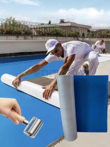 PVC Roof Waterproof Sunscreen Tape(2rd Gen) self-adhesive Color Steel Tile Waterproof Tape Fix Repair Wall Crack non-woven interlayer Heat resistant and heat retaining