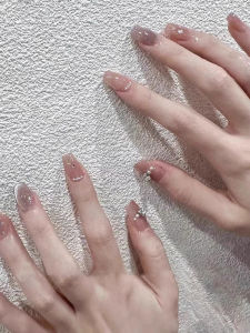 MONLEYTA | Nhựa móng tay thủ công Pure Handmade Nail Art 2025 Mẫu mới Mùa thu đông Cảm giác cao cấp Móng ngắn và trung bình Móng tay dán hoàn thiện