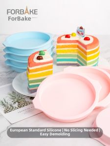 FORBAKE | Rainbow Easy-Release Silicone Cake Molds 4 Pieces