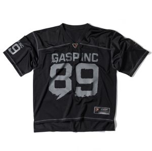 Loose Fit American Football Short Sleeve Gymnastics T-Shirt Mens Womens Breathable Moisture Wicking V-Neck Five-Quarter Sleeve