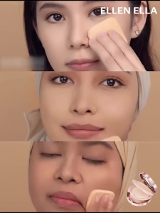 COD Ellen Ella 2in1 Compact Loose Powder Double Layer Oil Control SPF25+ Korean Concealing Whitening